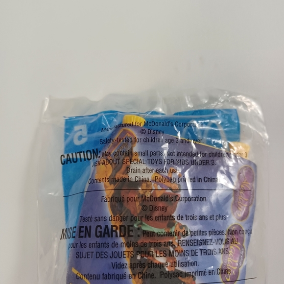 MCDONALDS HAPPY MEAL 2004 Disney Aladdin Toys #5 Jafar Toy NEW In Pack - Picture 6 of 7